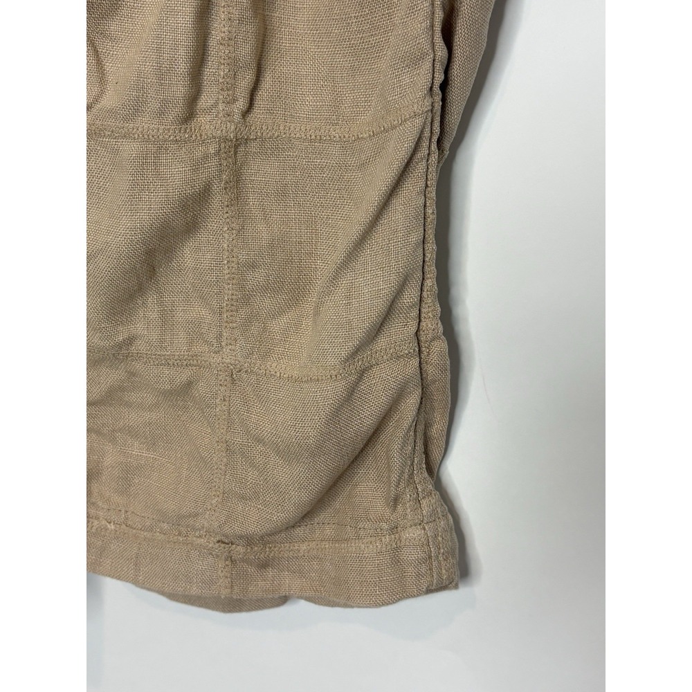 Jungmaven 100% Hemp Straight Leg Pull On Elastic Pants Tan Boho Womens Small - Picture 5 of 11